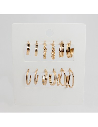 Aros Set x6 Felicity Gold (J6523)