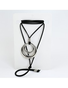 Collar de Gamuza Double Circle