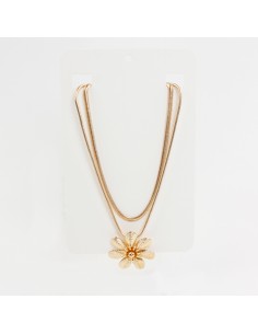 Collar de Cadenas Full Golden Flower