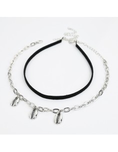 Set Choker Silver Buzios