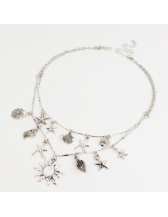 Collar Multidije de Cadena Three Shells