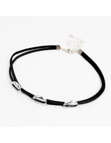 Choker de Gamuza Silver Buzios