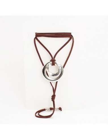 Collar de Gamuza Duo Silver