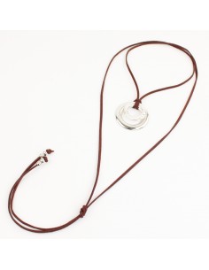 Collar de Gamuza Duo Silver