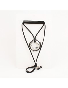 Collar de Gamuza Duo Silver