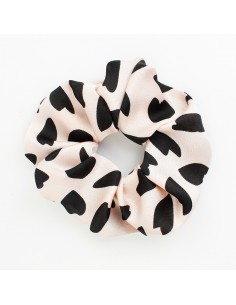 Scrunchie Dalmatian Rose
