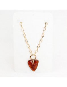 Collar de Cadena Acrylic Heart