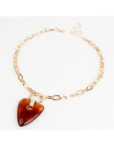 Collar de Cadena Acrylic Heart