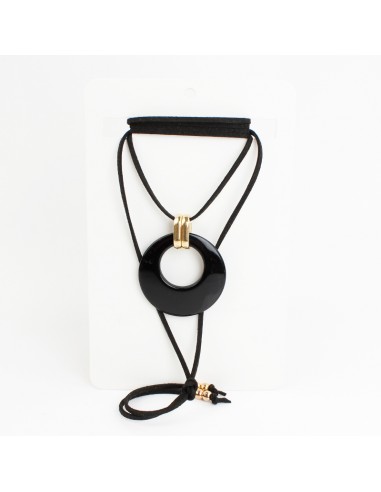 Collar de Gamuza Acrylic Cirlce
