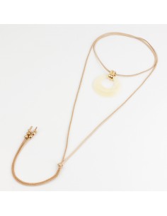 Collar de Gamuza Acrylic Cirlce