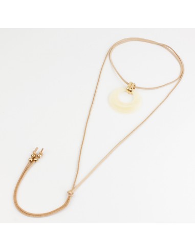 Collar de Gamuza Acrylic Cirlce