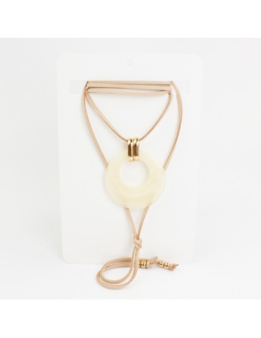 Collar de Gamuza Acrylic Cirlce