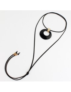 Collar de Gamuza Acrylic Cirlce