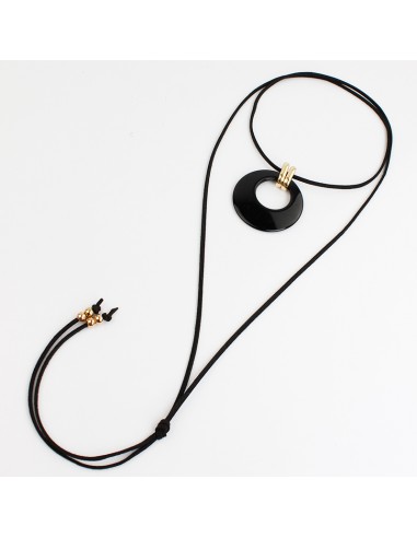 Collar de Gamuza Acrylic Cirlce