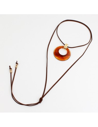 Collar de Gamuza Acrylic Cirlce