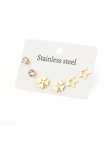 Set Acero Clover Gold (J7560)