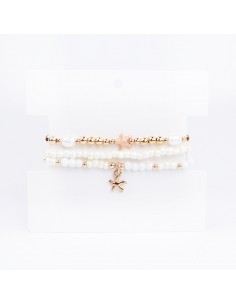 Set Pulseras Elásticas Marine Neutrals