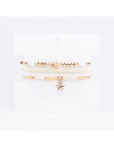 Set Pulseras Elásticas Marine Neutrals