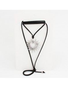 Collar de Gamuza Shimmering Heart