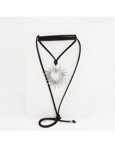 Collar de Gamuza Shimmering Heart