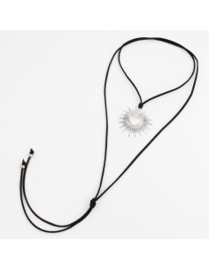 Collar de Gamuza Shimmering Heart