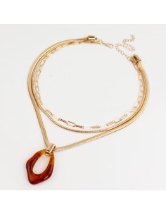 Collar de Cadenas Colored Gold