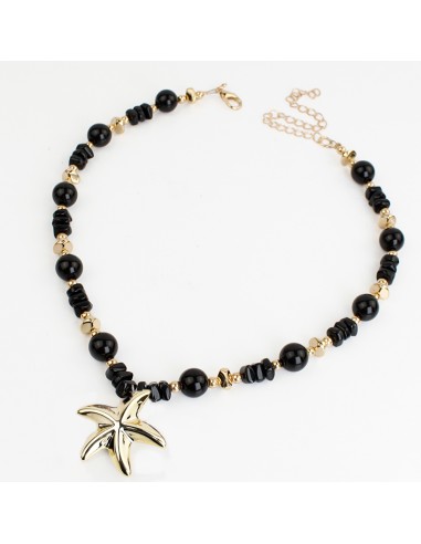 Collar Flexible Gold Colored Star