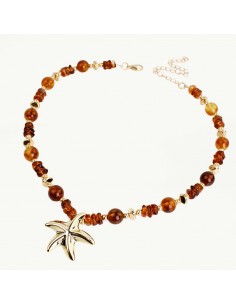 Collar Flexible Gold Colored Star