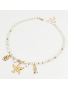 Collar Flexible Crystal Charms