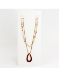 Collar de Cadena New Oval Acrylic