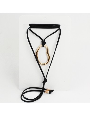 Collar de Gamuza Organic New Circle Gold