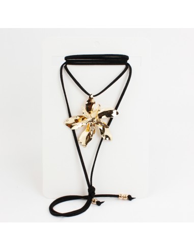 Collar de Gamuza Golden Rare Flower