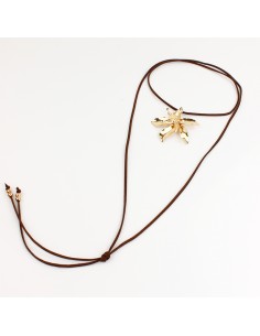 Collar de Gamuza Golden Rare Flower