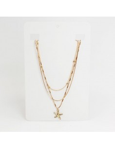 Collar de Cadenas Golden Sea Star