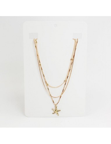 Collar de Cadenas Golden Sea Star