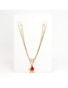 Collar de Cadenas Color Red