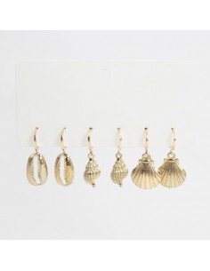 Set x3 Aros Golden Clams