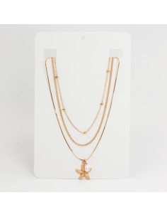 Collar de Cadenas Pearl Gold