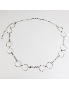 Cinturón de Cadena Circle Silver