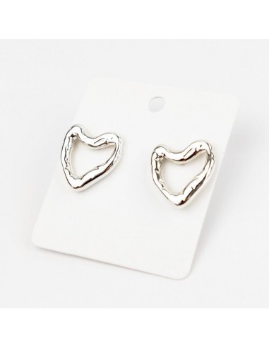 Aro Textured Tiny Heart Silver