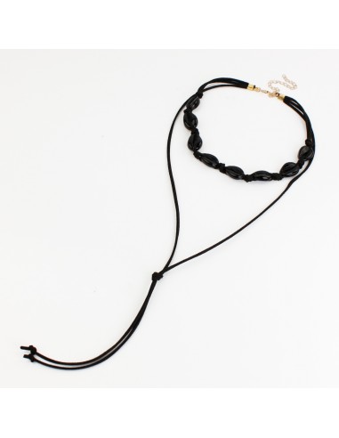 Collar de Gamuza Cristal Buzios