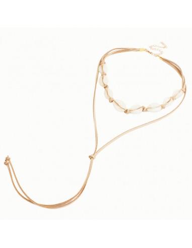 Collar de Gamuza Cristal Buzios