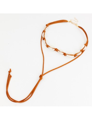 Collar de Gamuza Cristal Buzios