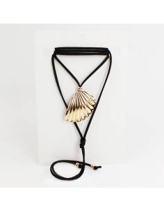 Collar de Gamuza Oyster Gold