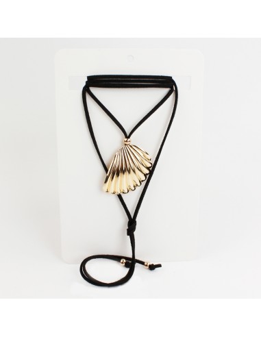 Collar de Gamuza Oyster Gold