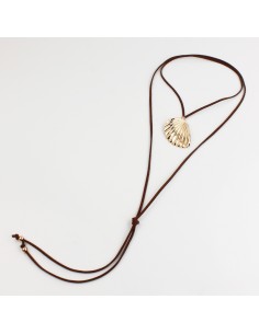 Collar de Gamuza Oyster Gold