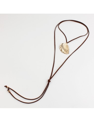 Collar de Gamuza Oyster Gold