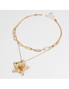 Collar de Cadenas Golden Dahlia
