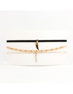 Set Chokers Gold Love