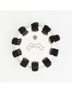 Mini Broches Set x 10u Basic Black